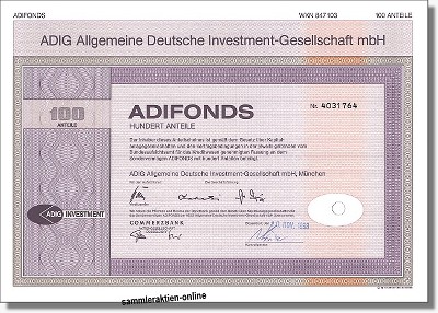 Adig - Allgemeine Deutsche Investment Gesellschaft