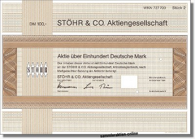 Stöhr & Co. Aktiengesellschaft