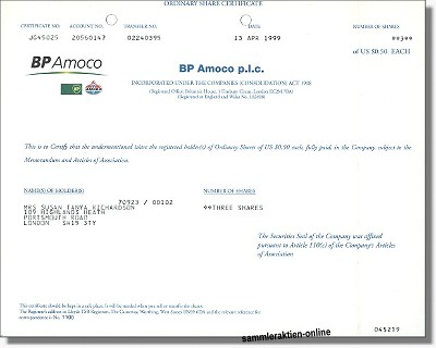 BP Amoco plc - Britisch Petroleum Company