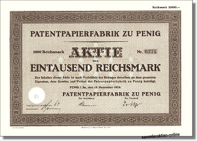 Patentpapierfabrik zu Penig
