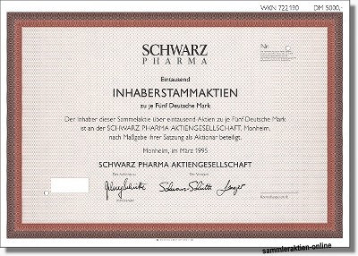 Schwarz Pharma Aktiengesellschaft