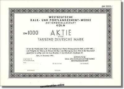 Westdeutsche Kalk- und Portlandzement-Werke AG