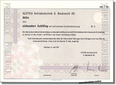 Austria Antriebstechnik G. Bauknecht AG