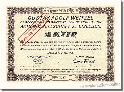 Gustav Adolf Weitzel Aktiengesellschaft