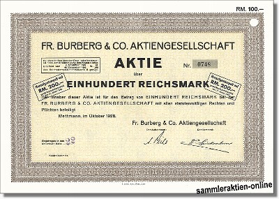 Fr. Burberg & Co. Aktiengesellschaft