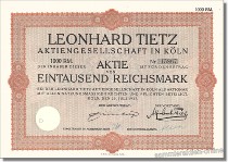 Leonhard Tietz Aktiengesellschaft - Kaufhof