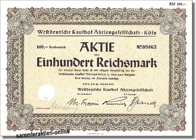 Westdeutsche Kaufhof Aktiengesellschaft