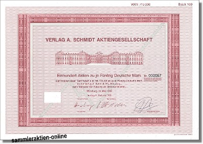 Verlag A. Schmidt Aktiengesellschaft