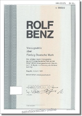 Rolf Benz Aktiengesellschaft