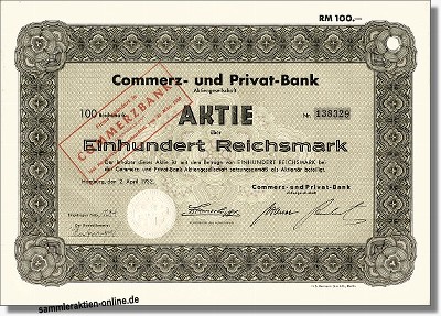 Commerz- und Privatbank AG, Commerzbank