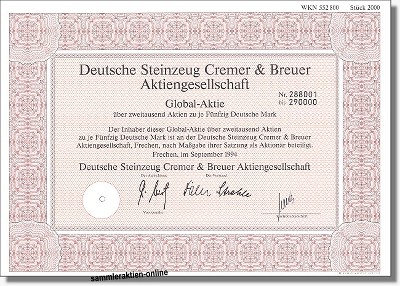 Deutsche Steinzeug Cremer & Breuer