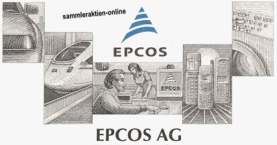 Epcos Ag Originalaktie Unentwertet Sehr Selten