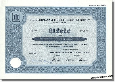 Hein, Lehmann & Co. Aktiengesellschaft