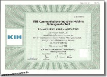 KIH Kommunikations Industrie Holding AG