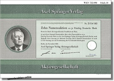 Axel Springer Verlag Aktiengesellschaft