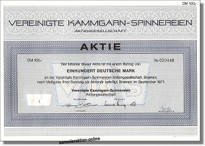 Vereinigte Kammgarn-Spinnereien AG - Gutbrod