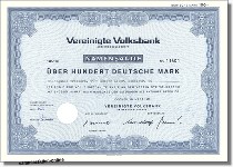 Cochemer Volksbank - Vereinigte Volksbank Sonderrubrik