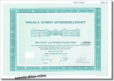 Verlag A. Schmidt Aktiengesellschaft