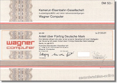 Kamerun-Eisenbahn-Gesellschaft - Wagner Computer