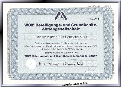 WCM Beteiligungs- und Grundbesitz AG