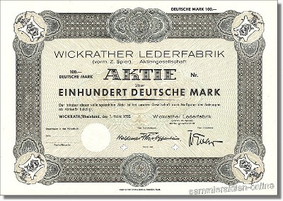 Wickrather Lederfabrik vorm. Z. Spier Aktiengesellschaft