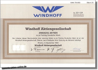 Windhoff Aktiengesllschaft