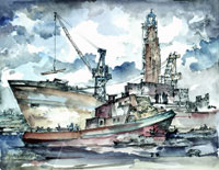 Bild von E. Viehweger, "Schichau-Werft" (1954)